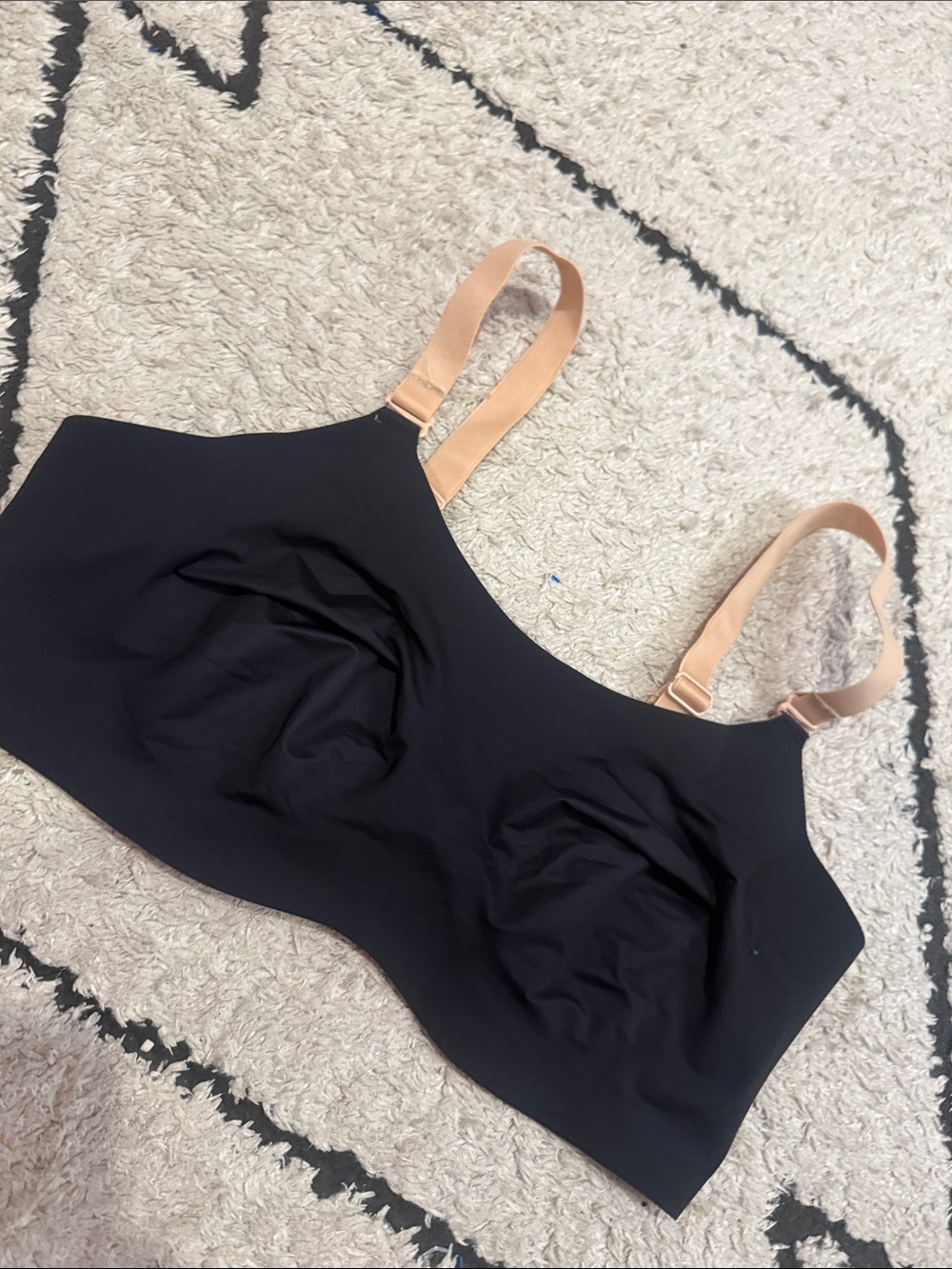 knix evolution bra 6 Seamless Black Bralette with Nude Straps